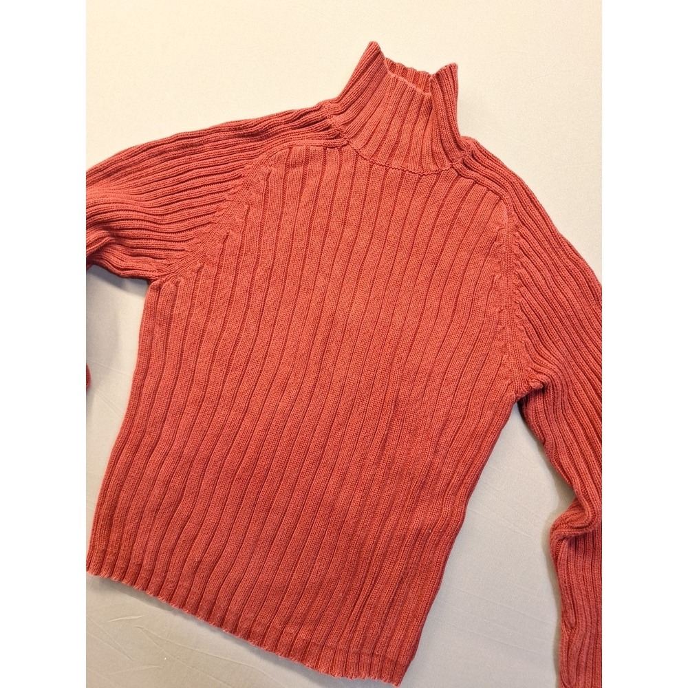 Abercrombie Fitch Sweater Men's Maroon Turtle Neck Muscle Ribbed Y2K  Large